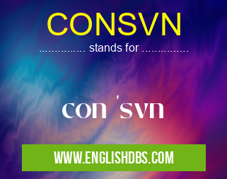 CONSVN means con 'svn CONSVN