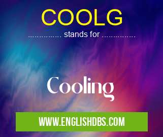COOLG means Cooling COOLG