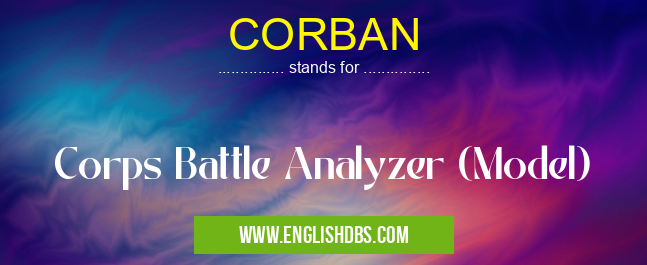 CORBAN means Corps Battle Analyzer (Model) CORBAN