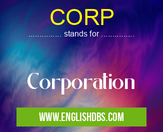 CORP means Corporation CORP