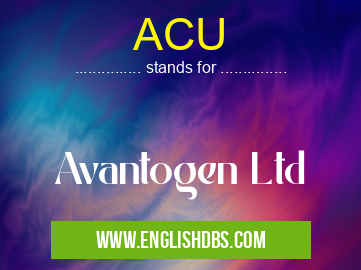 ACU means Avantogen Ltd ACU