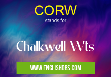 CORW means Chalkwell Wts CORW