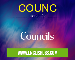 COUNC means Councils COUNC