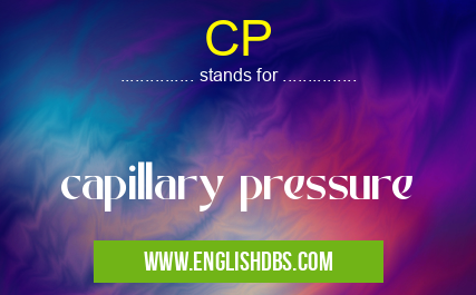CP means capillary pressure CP