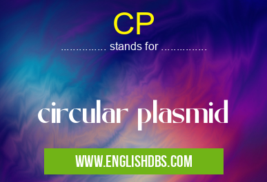 CP means circular plasmid CP