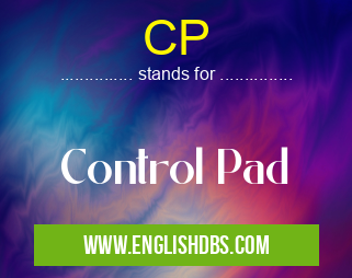 CP means Control Pad CP