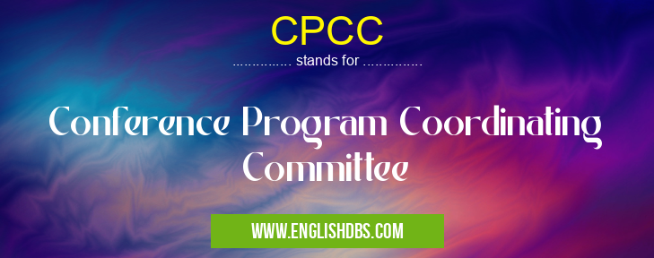 CPCC means Conference Program Coordinating Committee CPCC