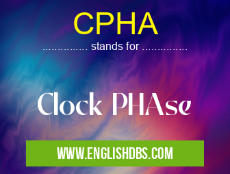 CPHA means Clock PHAse CPHA