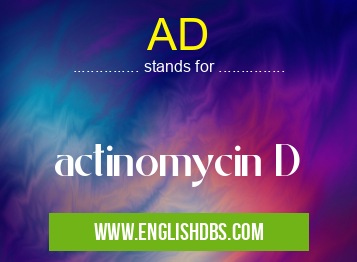 AD means actinomycin D AD