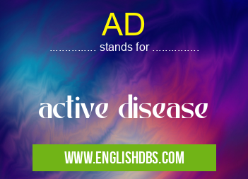 AD means active disease AD