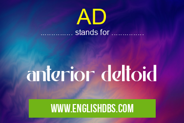AD means anterior deltoid AD