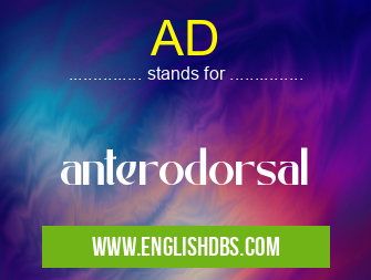 AD means anterodorsal AD