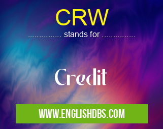 CRW means Credit CRW