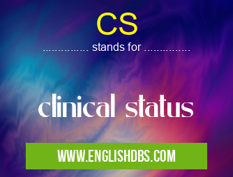 CS means clinical status CS