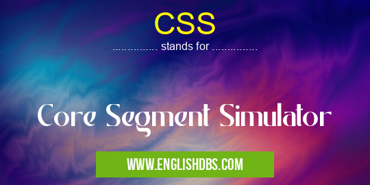 CSS means Core Segment Simulator CSS