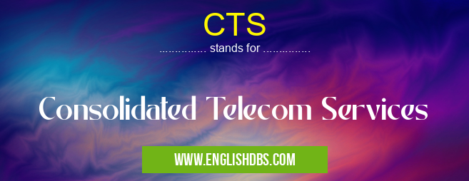 CTS means Consolidated Telecom Services CTS