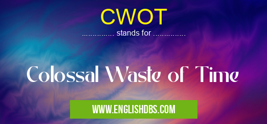 CWOT means Colossal Waste of Time CWOT