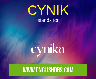 CYNIK means cynika CYNIK
