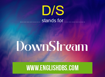 D/S means DownStream D/S