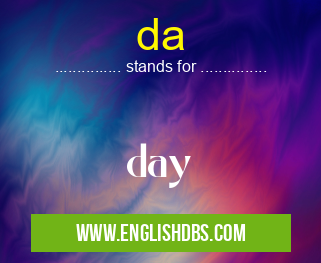 da means day da