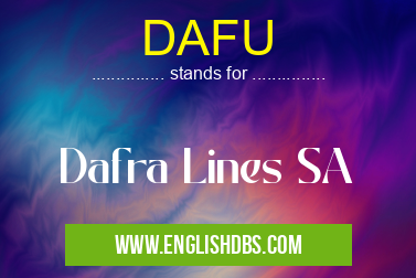 DAFU means Dafra Lines SA DAFU
