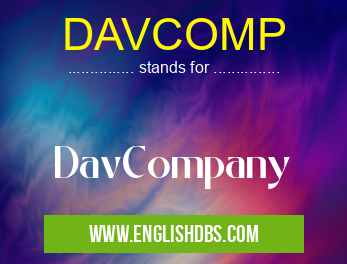 DAVCOMP means DavCompany DAVCOMP