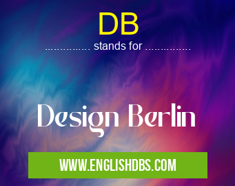 DB means Design Berlin DB