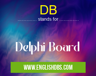 DB means Delphi Board DB