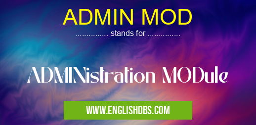 ADMIN MOD