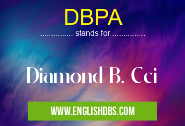 DBPA means Diamond B. Cci DBPA