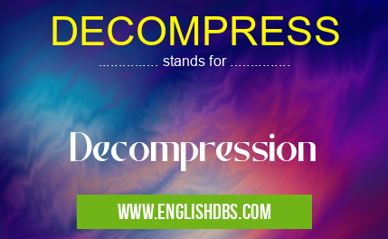 DECOMPRESS means Decompression DECOMPRESS