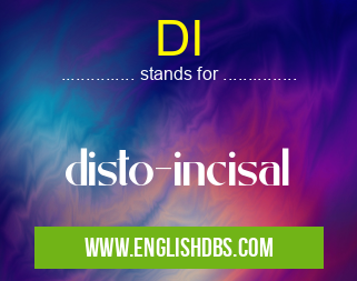 DI means disto-incisal DI