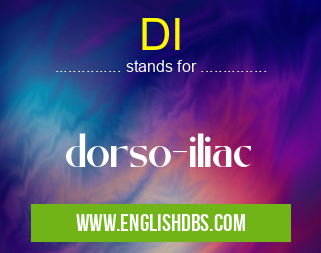 DI means dorso-iliac DI