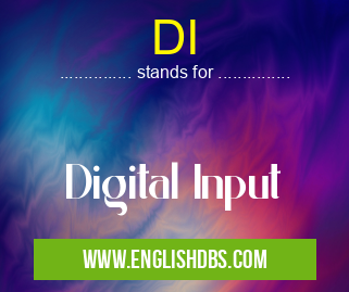 DI means Digital Input DI