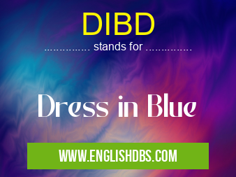 DIBD means Dress in Blue DIBD