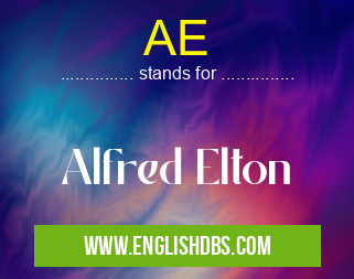 AE means Alfred Elton AE