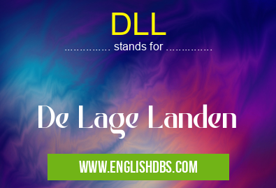 DLL means De Lage Landen DLL