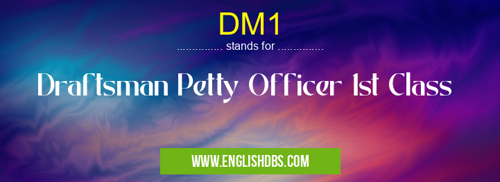 DM1 means Draftsman Petty Officer 1st Class DM1
