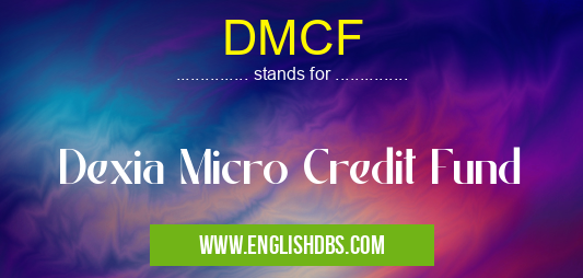 DMCF means Dexia Micro Credit Fund DMCF