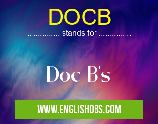 DOCB means Doc B's DOCB