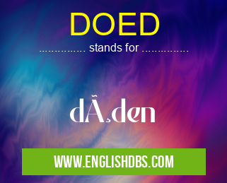 DOED means døden DOED