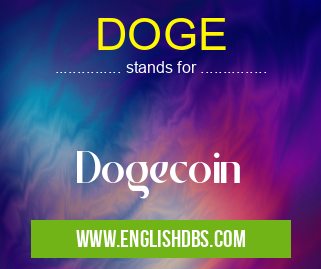 DOGE means Dogecoin DOGE