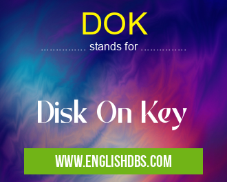 DOK means Disk On Key DOK