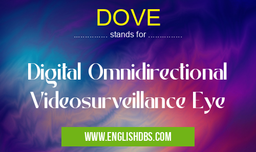 DOVE means Digital Omnidirectional Videosurveillance Eye DOVE