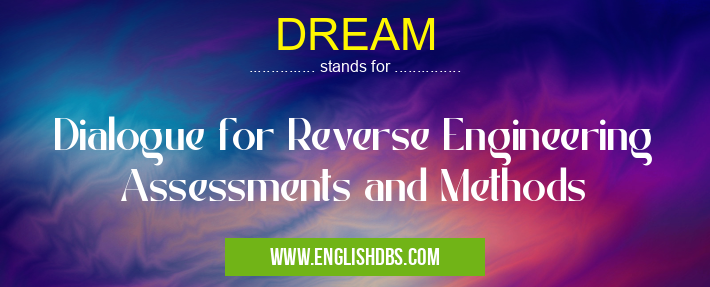 DREAM means Dialogue for Reverse Engineering Assessments and Methods DREAM