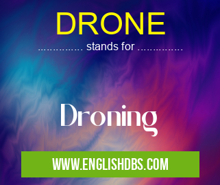 DRONE means Droning DRONE