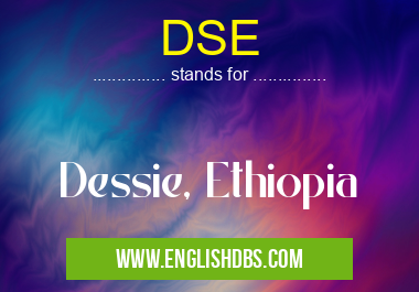 DSE means Dessie, Ethiopia DSE