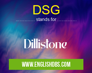 DSG means Dillistone DSG