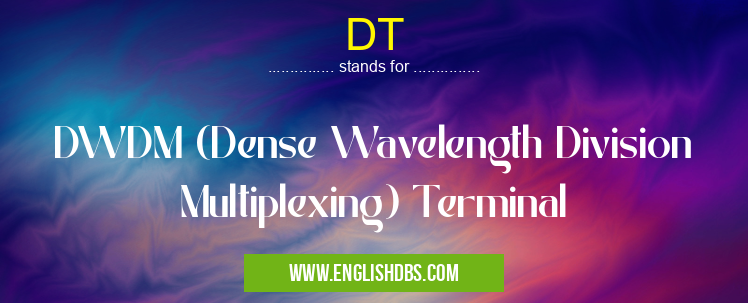 DT means DWDM (Dense Wavelength Division Multiplexing) Terminal DT