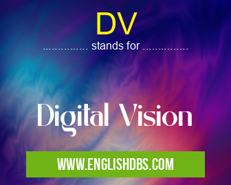 DV means Digital Vision DV